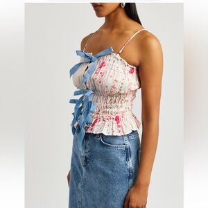 Damson Madder Suki Ruche top - Hanky Hearts